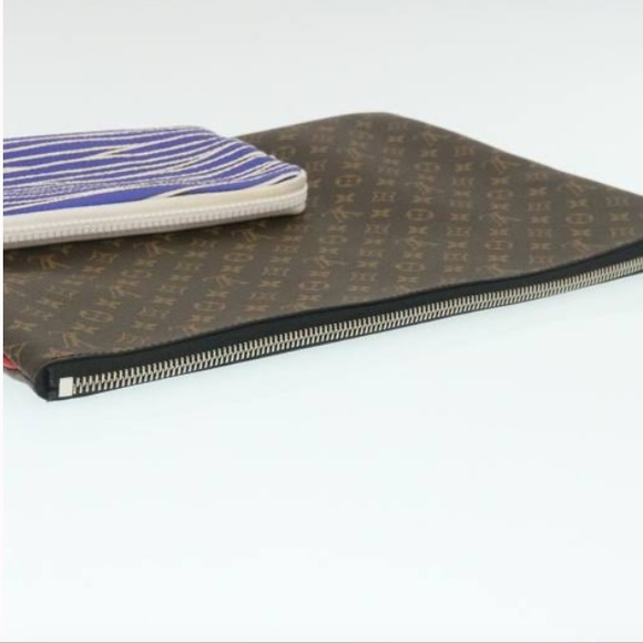 🕹️ Louis Vuitton 🕹️ Monogram A4 Multipocket Pochette Clutch/Laptop Bag  NWT - Picture 6 of 16